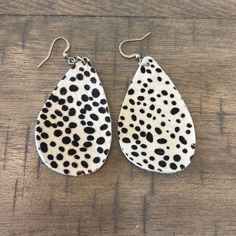 Cow Print Earrings
